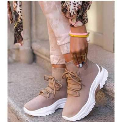 Buty sportowe damskie 7APG06.KHAKI (36/41,12par)