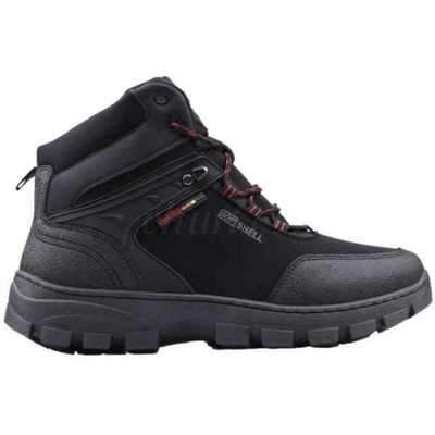 Trzewiki męskie A2042-1.BLACK/GREY/RED (41/46,8par)