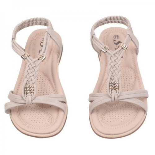 Sandały damskie DH21-5.BEIGE (36/41,12par)