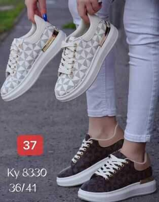 Buty sportowe damskie 7AKY8330.BROWN, WHITE (36/41,12par)