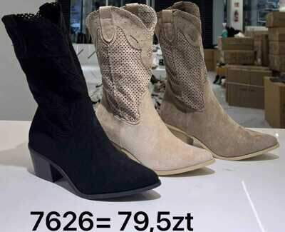 Botki damskie 7626.KOLORDOWYBORU (36/41,12par)