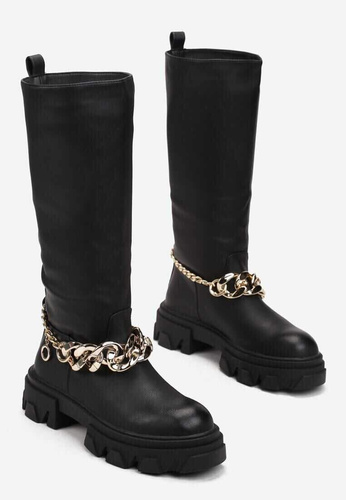 Kozaki damskie F07.BLACK (36/41,12par)