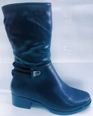 Botki damskie A128-1.BLACK (41/43,6par)