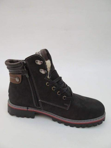 Trzewiki damskie 7AB177-16.BLACK/D.BROWN (36/41,8par)