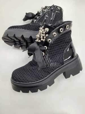 Botki damskie A9902E.BLACK (36/41,12par)