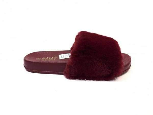 Klapki damskie HN52-14.BURGUNDY (36/41,12par)