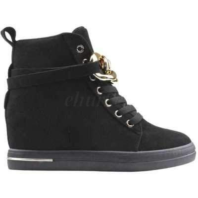 Botki damskie R236A-1.BLACK/GOLD (36/41,12par)