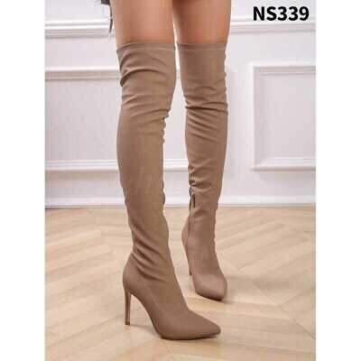 Kozaki damskie ocieplane NS339.KHAKI (36/41,12par)