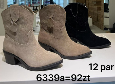 Botki damskie 6339A.KOLORDOWYBORU (36/41,12par)