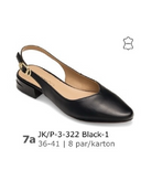 Sandały damskie 7AP-3-322.BLACK-1 (36/41,8par)