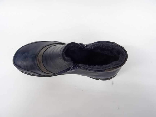 Botki damskie ocieplane  7A9662B-11.NAVY   (37/42,12par)