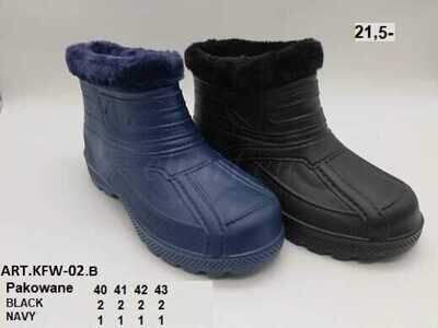 Kapcie męskie 9AKFN-02B.BLACK, NAVY (40/43,12par)