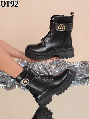 Botki damskie 7AQT92.BLACK Ocieplany (36/41,12par)