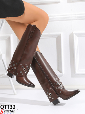 Kozaki damskie QT132.COFFE (36/41,12par)