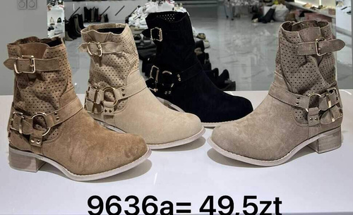 Botki damskie 9636A.BEIGE (36/41,12par)