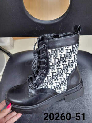 Botki damskie ocieplane 20260-51.BLACK   (36/41,12par)