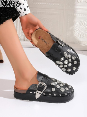 Klapki damskie M397.BLACK (36/41,12par)