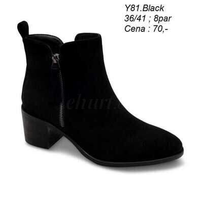 Botki damskie 7AY81.BLACK (36/41,8par)