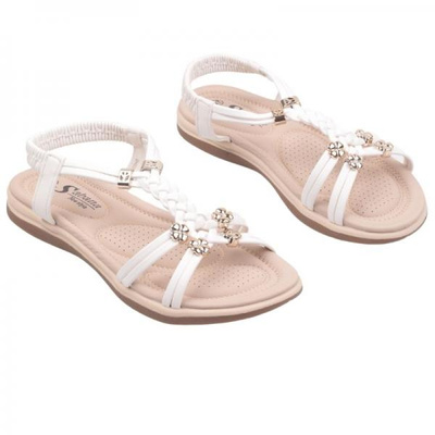 Sandały damskie DH22-2.WHITE (36/41,12par)