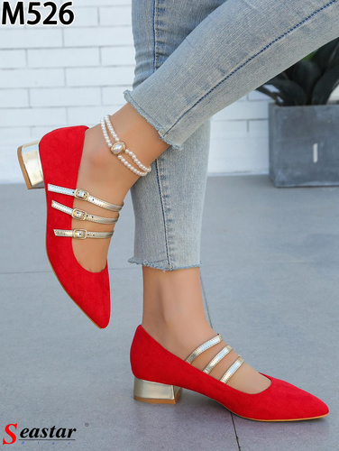 Czółenka damskie M526.RED (36/41,12par)