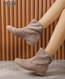 Botki damskie ocieplane NS558.TAUPE (36/41,12par)