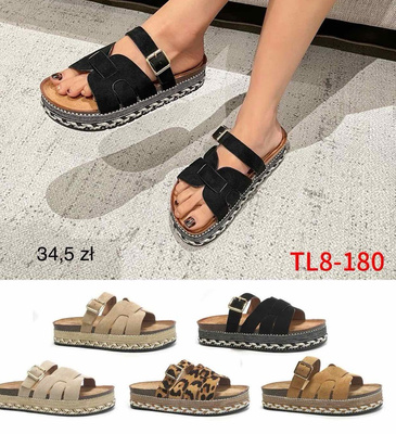Klapki damskie TL8-180.KOLORDOWYBORU (36/41,12par)