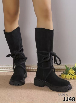 Botki damskie ocieplane JJ48.BLACK (36/41,12par)