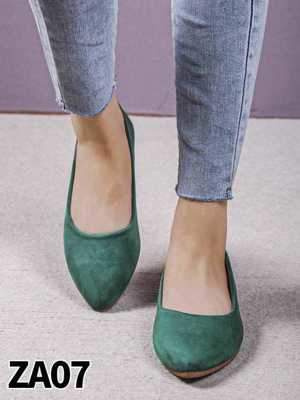 Balerinki damskie 7AZA07.GREEN (36/41,12par)