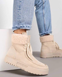 Botki damskie ocieplane 7A6153.BEIGE (36/41,12par)