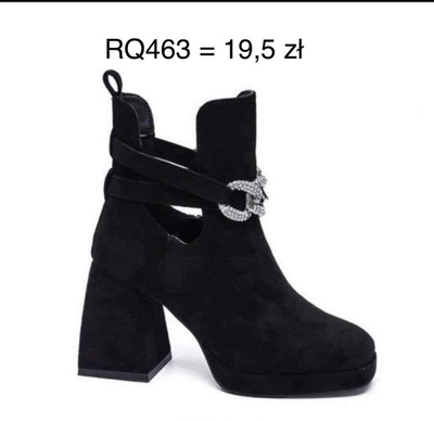 Botki damskie RQ463.BLACK (36/41,12par)