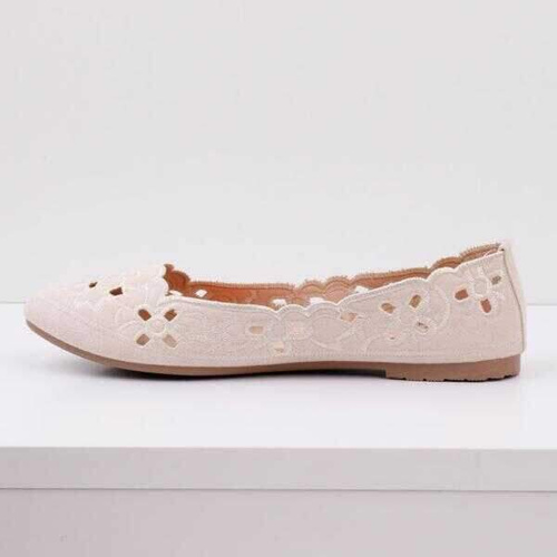 Balerinki damskie 7AF20-4.BEIGE (36/41,12par)