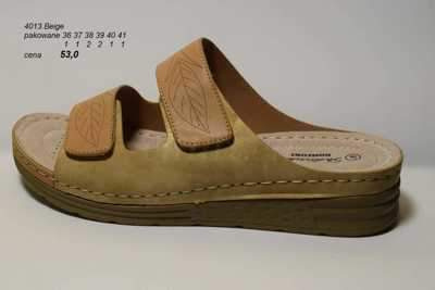 Klapki damskie 7A4013.BEIGE (36/41,8par)