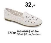 Balerinki damskie  7A0568A.WHITE  (36/41,8par)