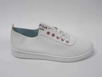 Trampki damskie 7ASJ2216-5.WHITE/PINK (36/41,12par)