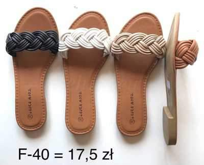 Klapki damskie 7AF-40.KOLORDOWYBORU (36/41,12par)