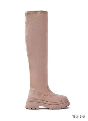 Kozaki damskie    7ATL247-8.BEIGE   (36/41,12par)