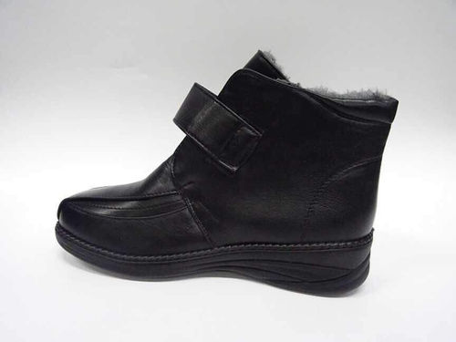Botki damskie 7AM9903.BLACK Ocieplane (37/42,12par)