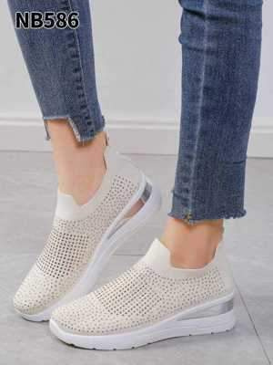 Buty sportowe damskie 7ANB586.BEIGE (36/41,12par)