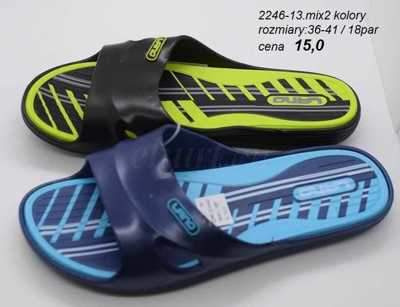 Klapki damskie 7A2246-13.MIX (36/41,18par)