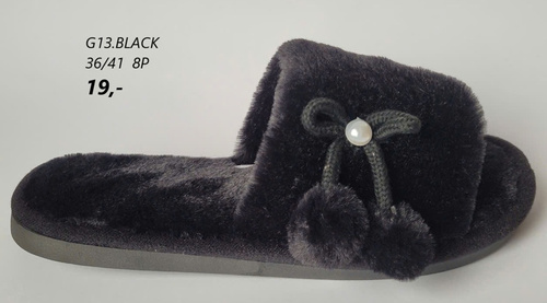 Kapcie damskie G13.BLACK (36/41,8par)