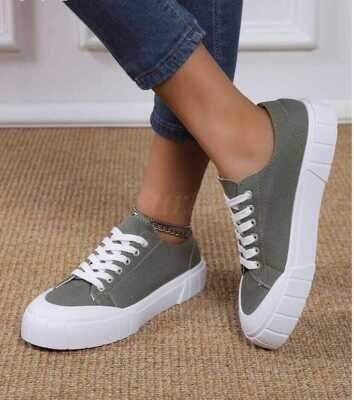 Trampki damskie 7ACU213.GREEN (36/41,12par)