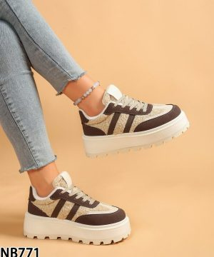 Buty sportowe damskie 7ANB771.BROWN (36/41,12par)