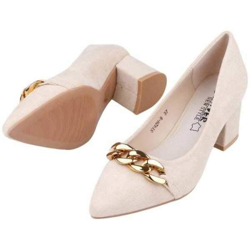 Czółenka damskie 7ASY42M-9.BEIGE (36/41,12par)