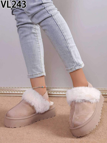 Kapcie damskie VL243.BEGIE (36/41,12par)