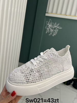 Buty sportowe damskie  7ASW021.WHITE (36/41,12par)