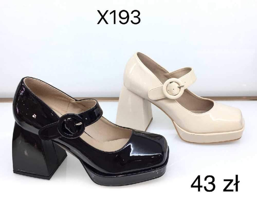 Czółenka damskie 7AX193.BLACK, BEIGE (36/41,12par)