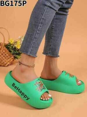 Klapki damskie 7ABG175.GREEN (36/41,12par)