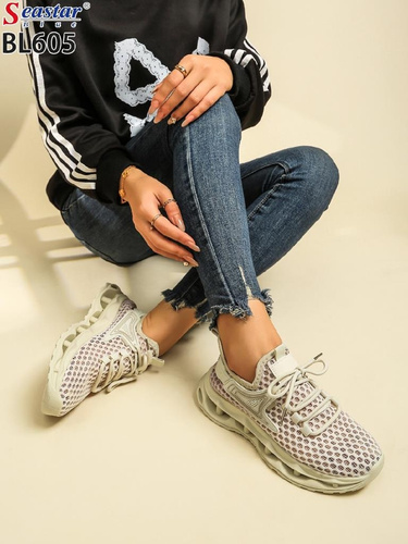 Buty sportowe damskie 7ABL605.KHAKI (36/41,12par)