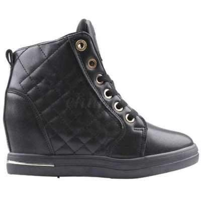 Botki damskie R243-1.BLACK/GOLD (36/41,12par)