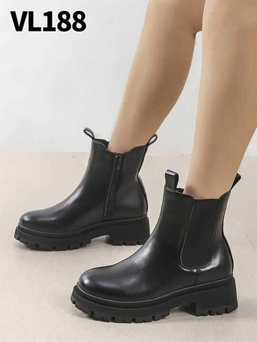 Botki damskie ocieplane 7AVL188.BLACK (36/41,12par)